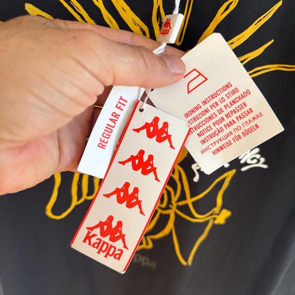 Kappa Black Graphic T-Shirt “Found Myself at Kappa Fest” Men’s Small NWT Cotton - Picture 4 of 10